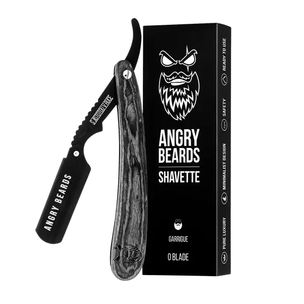 ANGRY BEARDS Shavette Garrigue kůže