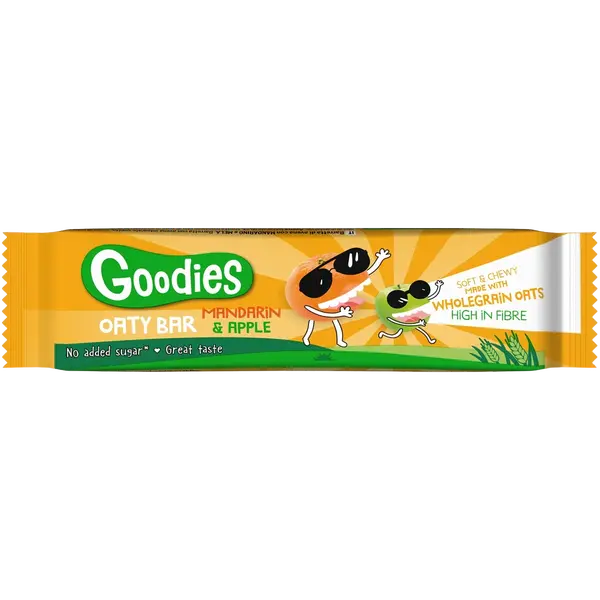 GOODIES Ovesná tyčinka mandarinka a jablko 23 g
