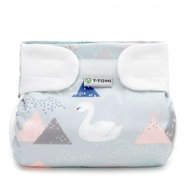 T-TOMI Ortopedické abdukční kalhotky - suchý zip, swan 5-9kg