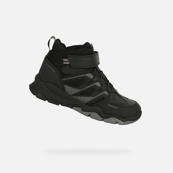 Čierne chlapčenské tenisky Geox Montrack B ABX