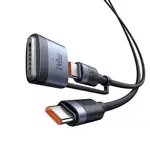 Mcdodo 2v1 datový kabel (CA-0140) USB-C - USB-C + MagSafe 3, 240W, LED indikátor, 2 m, černý