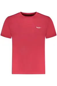 Červené pánske tričko s krátkym rukávom