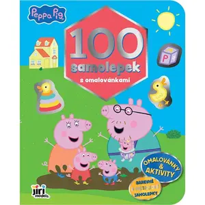 100 samolepiek s omaľovánkami Prasiatko Peppa