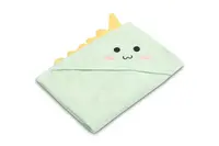 Detská osuška 100x100cm, froté bavlna, Dino - mätová, zelená