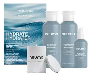 Dárková sada pro hydrataci suchých a poškozených vlasů Neuma Neu Moisture Hydrate + svíčka a sprej zdarma + dárek zdarma