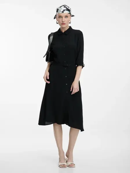 Černé dámské košilové šaty ORSAY