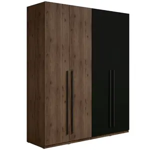 Šatní skříň Wenecja 20 ořech elegant/černá onyx