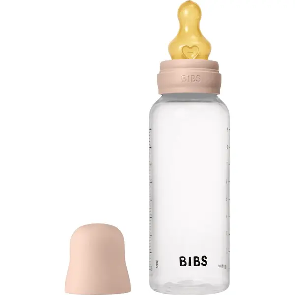 BIBS Anti-Colic Baby Bottle Latex antikoliková láhev s kaučukovou savičkou Blush 270 ml