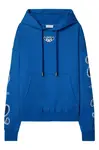 Modrá mikina Off-White s kapucňou