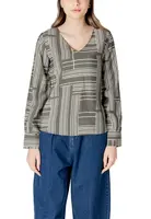 Vzorovaná halenka s dlouhými rukávy