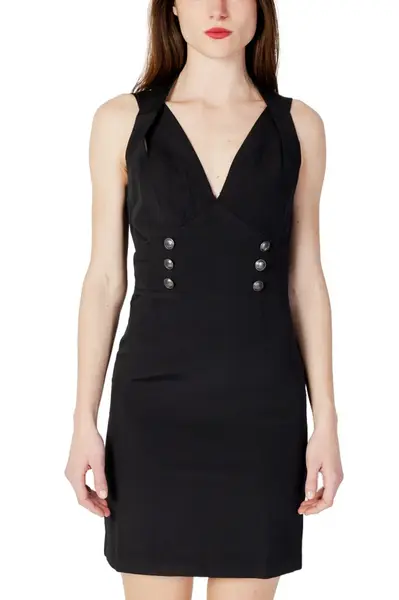 Černé pouzdrové šaty Guess