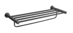 Novaservis Ferro Smile - Držák ručníku s poličkou, délka 63 cm, gun metal ASM35GM