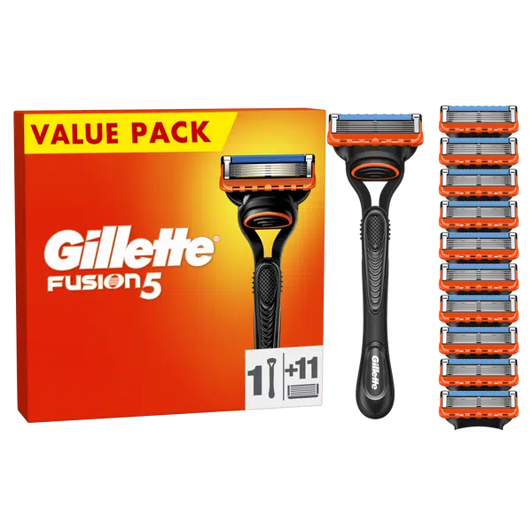 GILLETTE Fusion5 Pánský holicí strojek, 1 holicí strojek, 11 náhradních hlavic