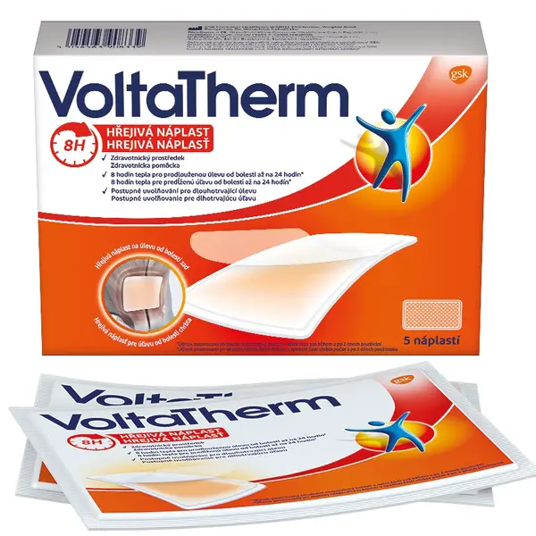 VOLTATHERM VoltaTherm hřejivá náplast na úlevu od bolesti zad 5 ks