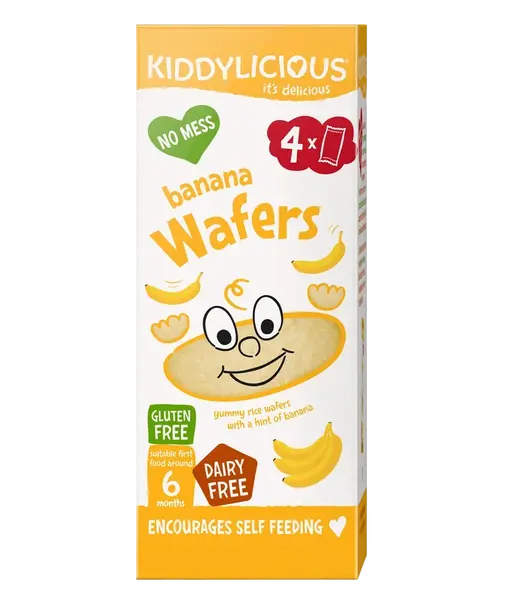 KIDDYLICIOUS oplatky banánové mini 4 x 4 g