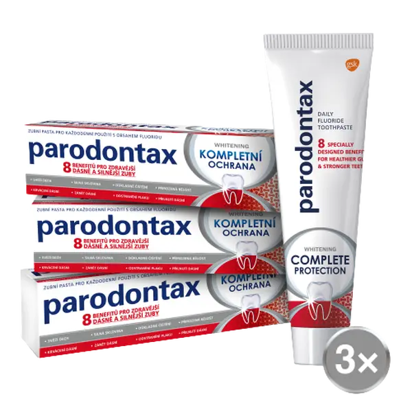 PARODONTAX Zubní pasta Kompletní ochrana Whitening 3 x 75 ml