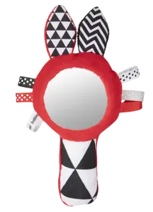 CANPOL BABIES Kontrastní pískací činka se zrcátkem