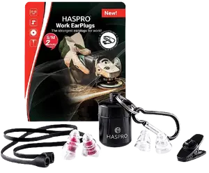 HASPRO Work špunty do uší proti hluku při práci 2 páry 2 x 2 ks