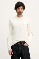 Tričko s dlouhým rukávem Barbour béžová barva, MTS1542