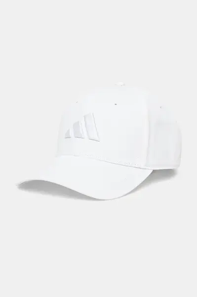 Bavlněná baseballová čepice adidas BBALL CAP TONAL béžová barva, s aplikací, JC8879