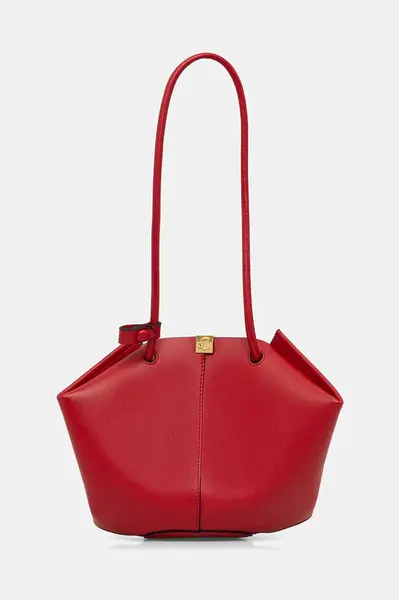 Kožená kabelka Coccinelle KAMY červená barva, E1 U2L 11 03 01