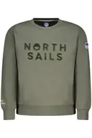 NORTH SAILS CHILDREN'S ZIP-UP SWEATSHIRT, GREEN