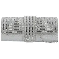 Dámska listová kabelka strieborná - Michelle Moon Beaty