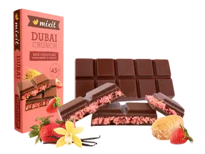 MIXIT Dubajská čokoláda s jahodovou náplní 70 g