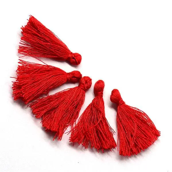 Handmade Polycotton(Polyester Cotton) Tassel Decorations