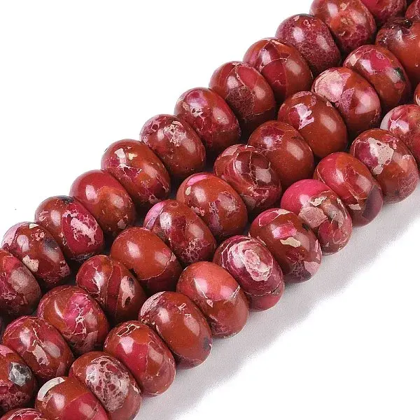 Dyed Synthetic Imperial Jasper Beads Strands