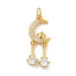 925 Sterling Silver Pave Clear Cubic Zirconia Pendants