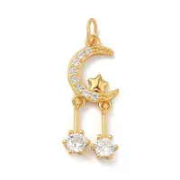 925 Sterling Silver Pave Clear Cubic Zirconia Pendants