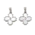 Brass Micro Pave Cubic Zirconia Pendants