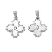 Brass Micro Pave Cubic Zirconia Pendants