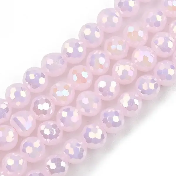 Electroplate Glass Beads Strands