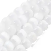 Natural Selenite Beads Strands