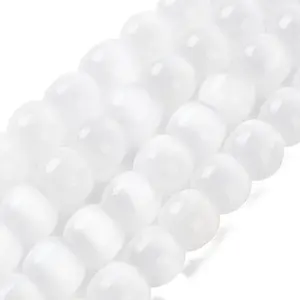 Natural Selenite Beads Strands