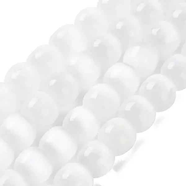 Natural Selenite Beads Strands