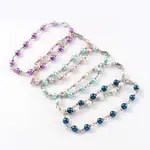Glass Pearl Beads Anklets