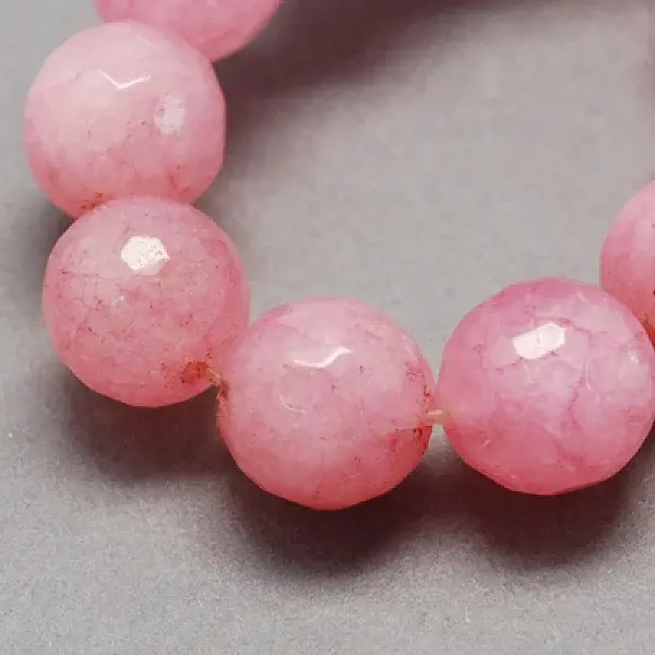 Natural White Jade Bead Strands