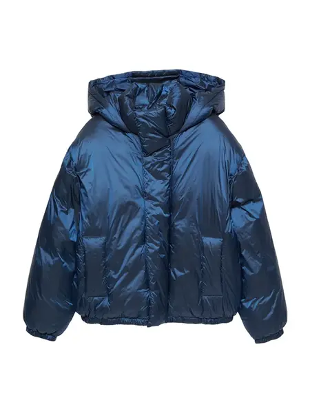 Pull&Bear Zimná bunda  námornícka modrá