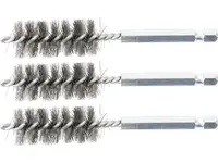 Sady kartáčů na vrtačku, různé průměry, ocelové, 3 ks - BGS technic Velikost: 17 mm