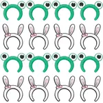 116Pcs 2 Styles Rabbit/Frog Food Grade Silicone Focal Beads
