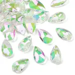 Faceted Teardrop Glass Pendants