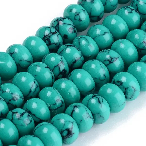 Synthetic Turquoise Beads Strands
