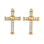 304 Stainless Steel Micro Pave Cubic Zirconia Pendants