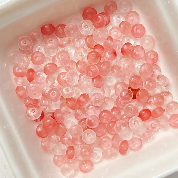 Cherry Quartz Glass Beads