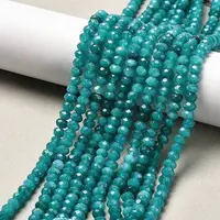 Dyed Natural Malaysia Jade Rondelle Beads Strands