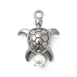 304 Stainless Steel & ABS Plastic Pearl Pendants