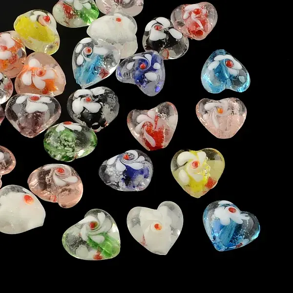Handmade Luminous Bumpy Lampwork Beads